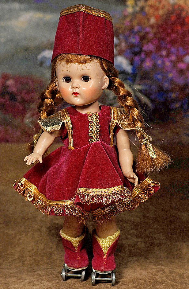 VOGUE GINNY ROLLER SKATER IN MAGENTA COSTUME.8” Hard (1 of 1)