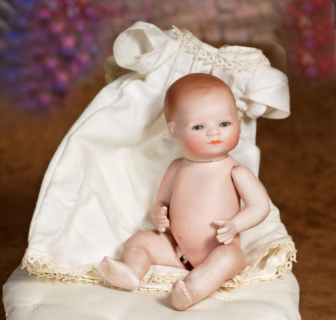 GERMAN ALL-BISQUEBYE-LO BABY WITH GLASS EYES AND SWIVEL (1 of 1)