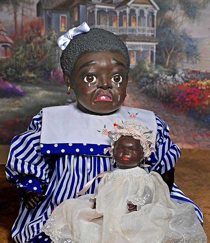 BLACK BISQUE CHARACTER BABY BY E. (1 of 2)