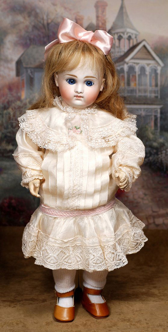 GERMAN BISQUE CLOSED-MOUTH DOLL BY KESTNER.Marks: (1 of 2)