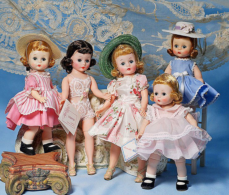 TWO “CISSETTE” DOLLS BY ALEXANDER.10”.Hard plastic with (1 of 2)