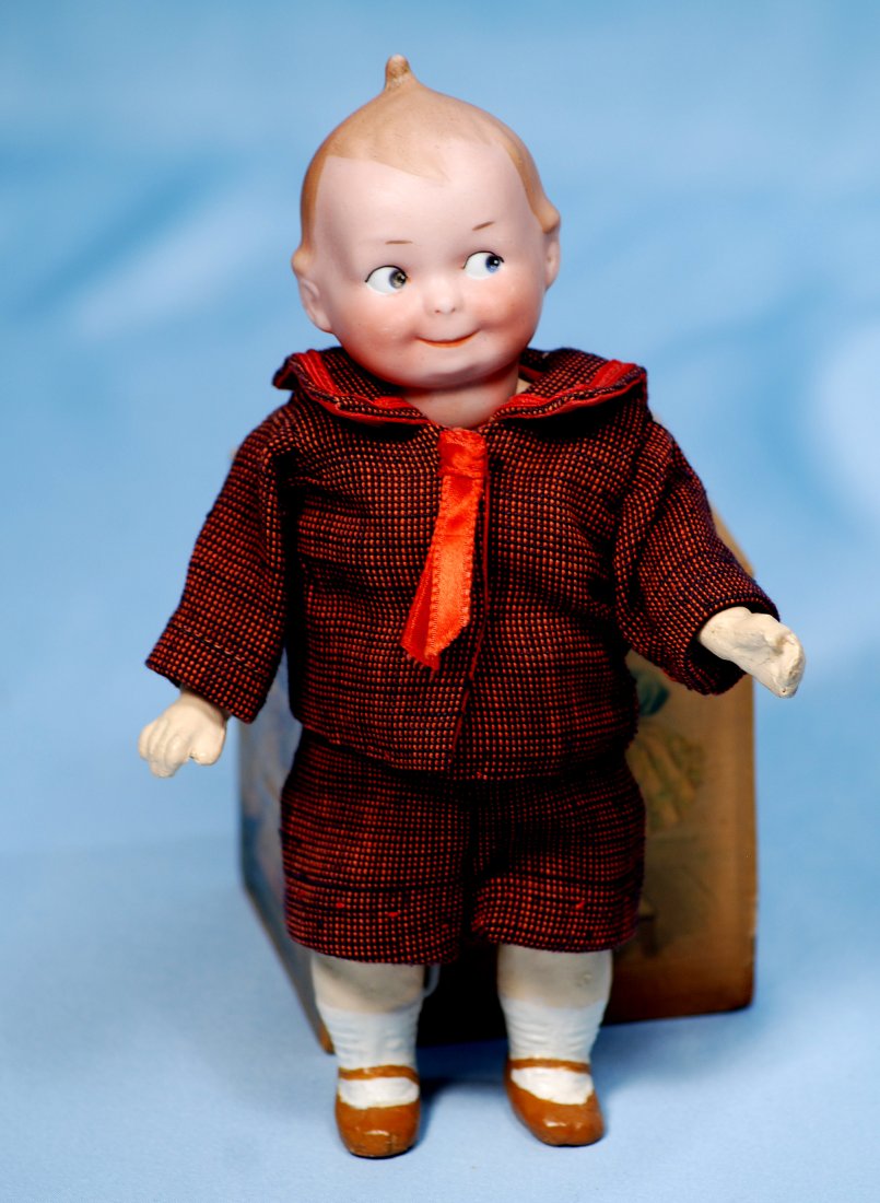 GERMAN BISQUE GOOGLY.Marks: Germany 10/0.8”.Bisque (1 of 1)