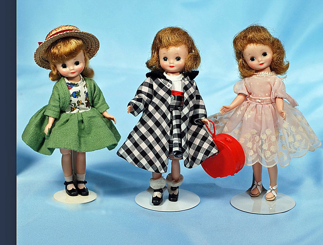 THREEAMERICAN CHARACTER BETSY MC CALL DOLLS.Each 8” (1 of 1)