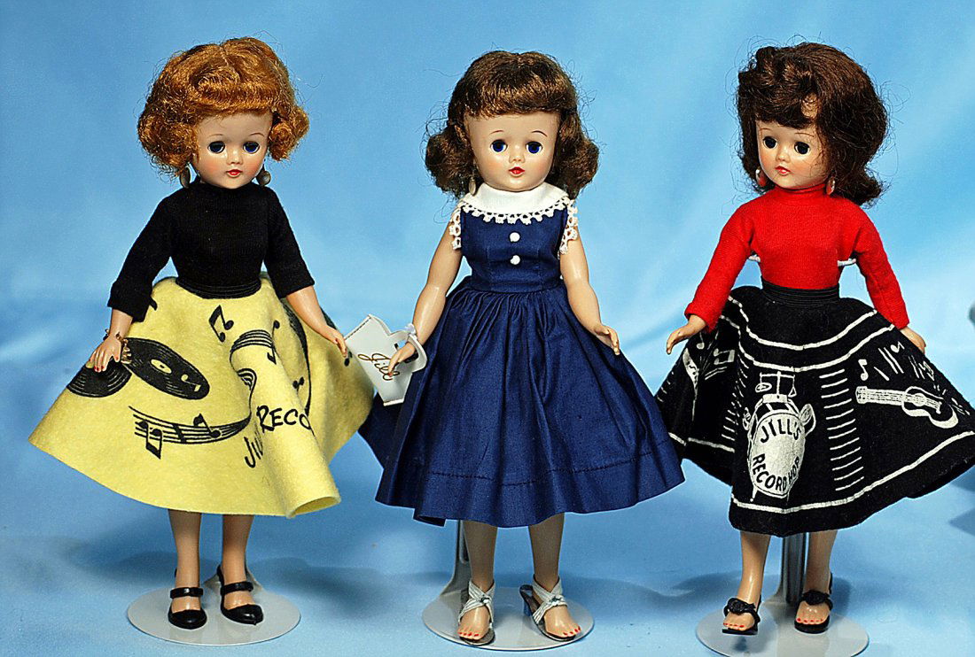 THREE VOGUE JILL.Each 10” hard plastic teen doll with (1 of 1)