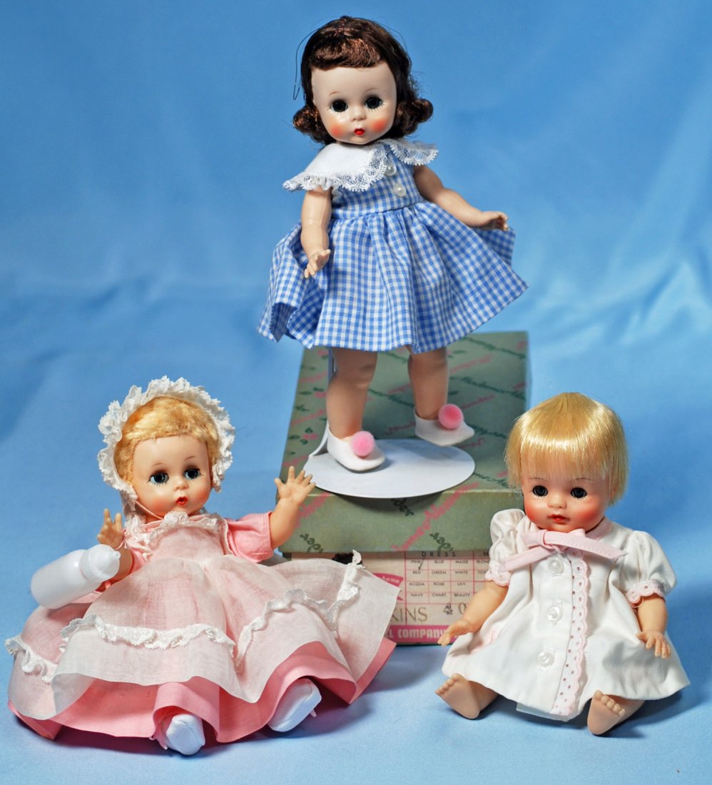 THREE VINTAGE MADAME ALEXANDER DOLLS. “WENDY-KIN” (1 of 1)