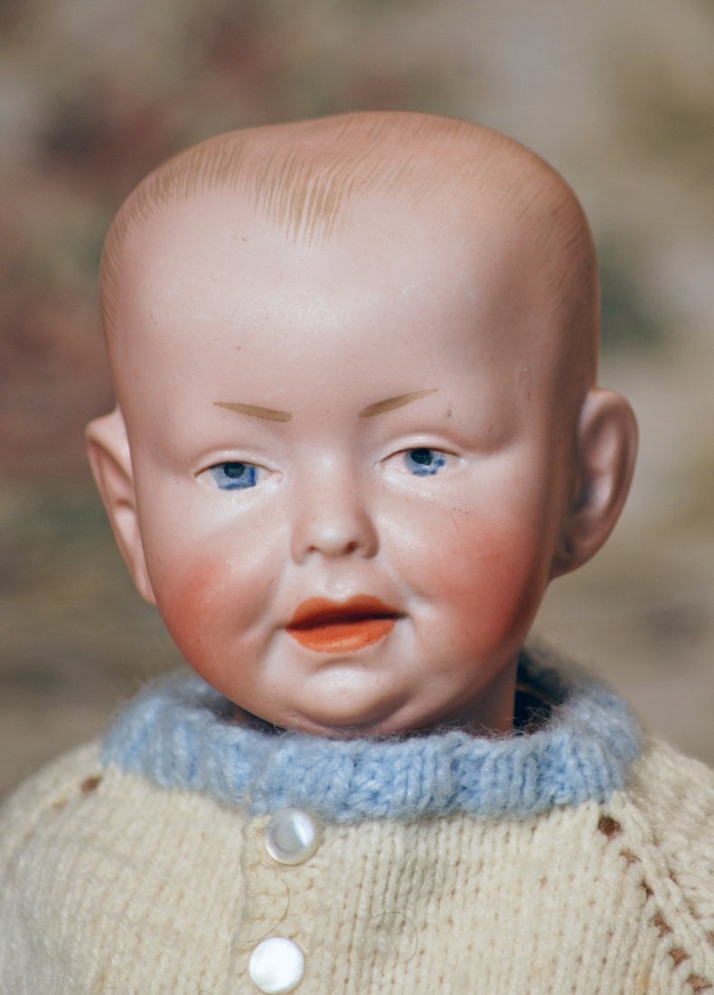 GERMAN BISQUE CHARACTER BABY IN MYSTERY MAKER (1 of 1)