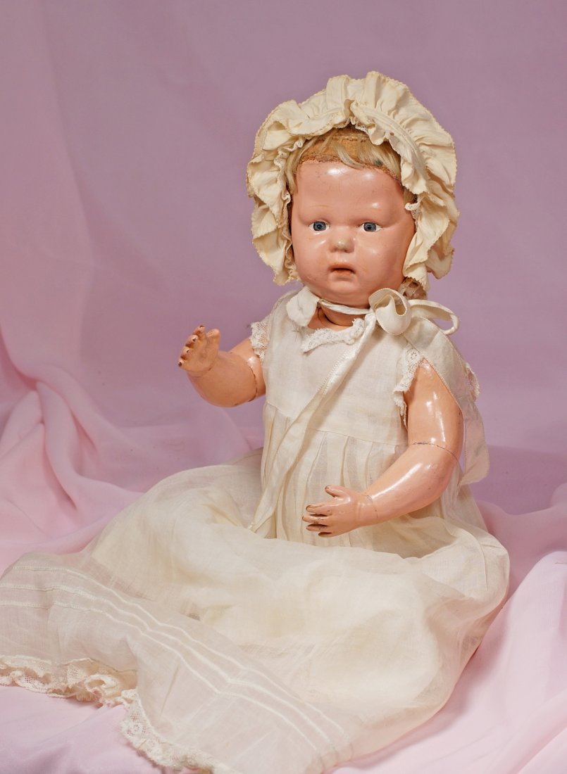 SCHOENHUT CARVED WOODEN CHARACTER BABY (1 of 2)