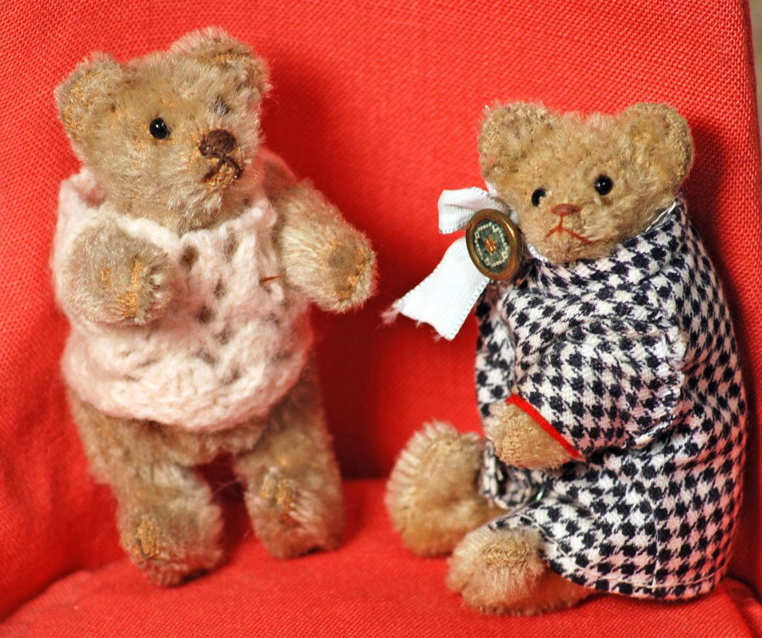 TWO MINIATURE MOHAIR BEARS (1 of 1)