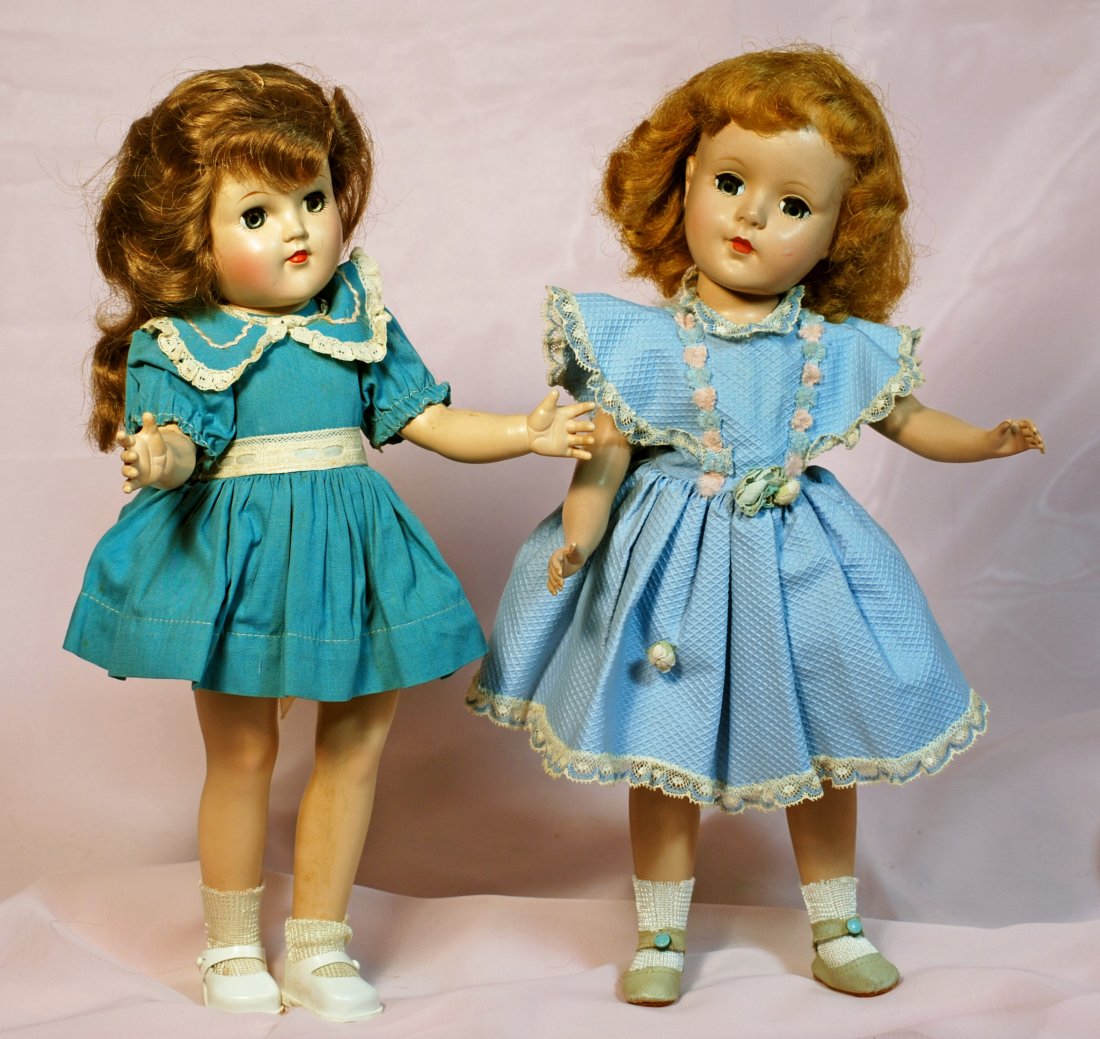 TWO AMERICAN HARD PLASTIC DOLLS (1 of 1)