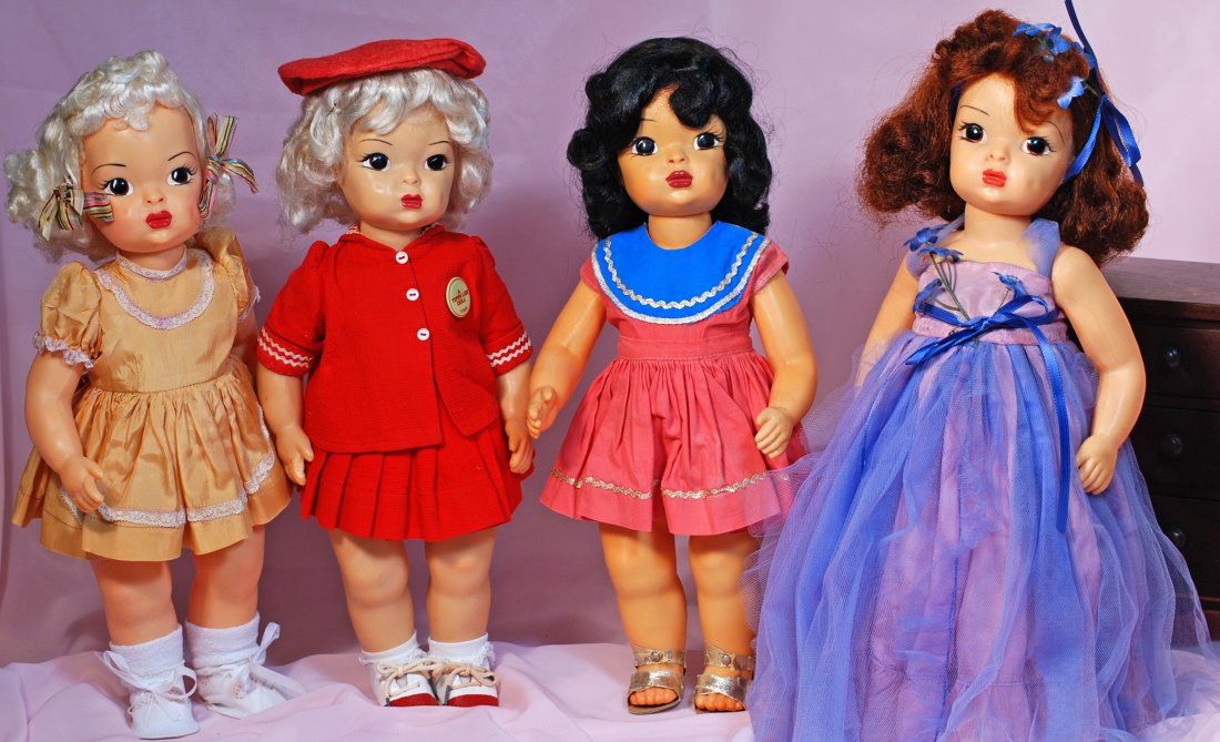 FOUR HARD PLASTIC TERRI LEE DOLLS (1 of 1)