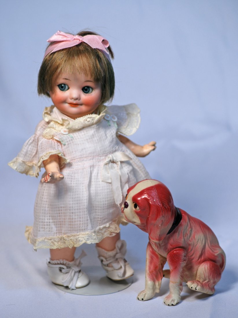 LARGE GERMAN BISQUE GOOGLY BY MARSEILLE. (1 of 1)