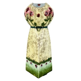 Antique Royal Dux Bohemia Flora Art Deco Vase