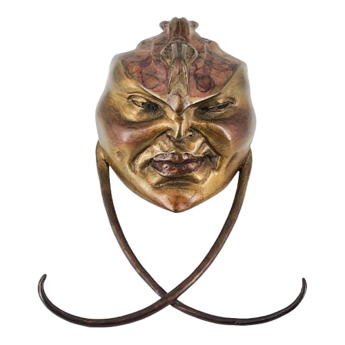 Vintage Lorraine Vail "Beetle Face" Bronze Sculpture (1 of 10)