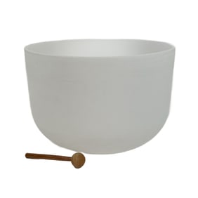 Large Modern 18" Chakra Tuned Quartz Crystal Singing Bow