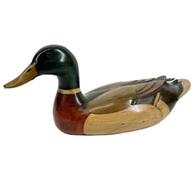 Vintage Tom Taber & Hersey Kyle Jr. 1982 Medallion Series "Mallard" Duck Decoy