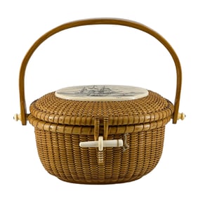 Steven Gibbs Nantucket Lightship Basket Purse