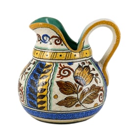 Royal Gouda Hand-painted Ceramic Pitcher