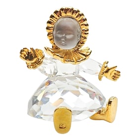 Swarovski Crystal Memories Baby Figurine w Box