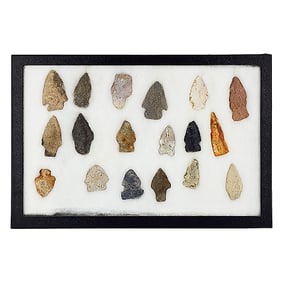 Group of Primitive Stone Arrowheads