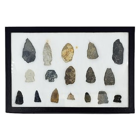 Group of Primitive Stone Arrowheads