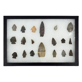 Group of Primitive Stone Arrowheads