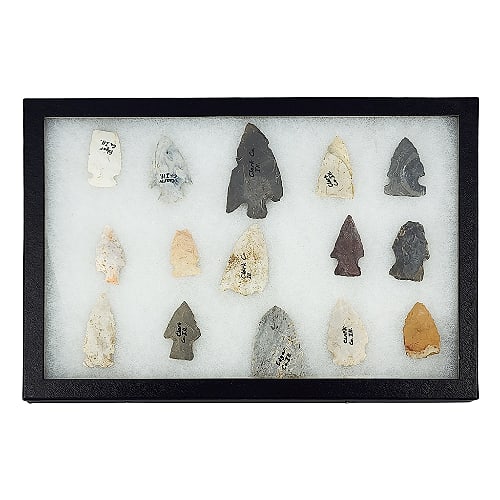 Group of Illinois Primitive Stone Arrowheads (1 of 5)