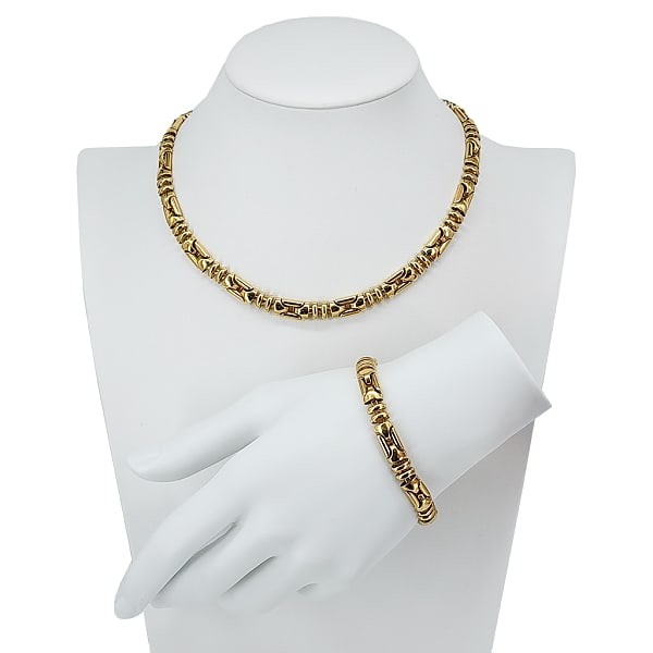 Vintage COSE BELLE 18K Gold Necklace/Bracelet Set (1 of 18)