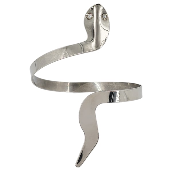 Silver Tone Rhinestone Eyes Wrap Around Snake Armlet Arm Bracelet (1 of 3)