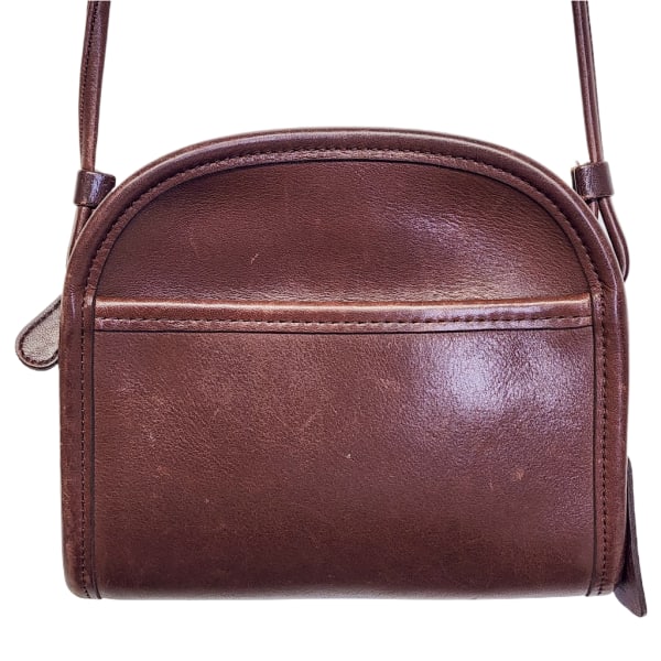 Vintage COACH Abbie Zip Bag 9017 in Brown w/ Brass Hardware & Hang Tag (1 of 15)