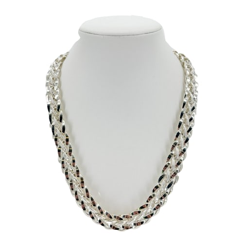 Vintage Sterling Silver Orme Woven Necklace (1 of 8)