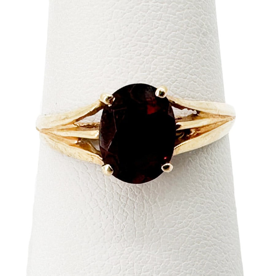 Vintage 14K Gold Ruby Ring, Sz 7.5 (1 of 6)