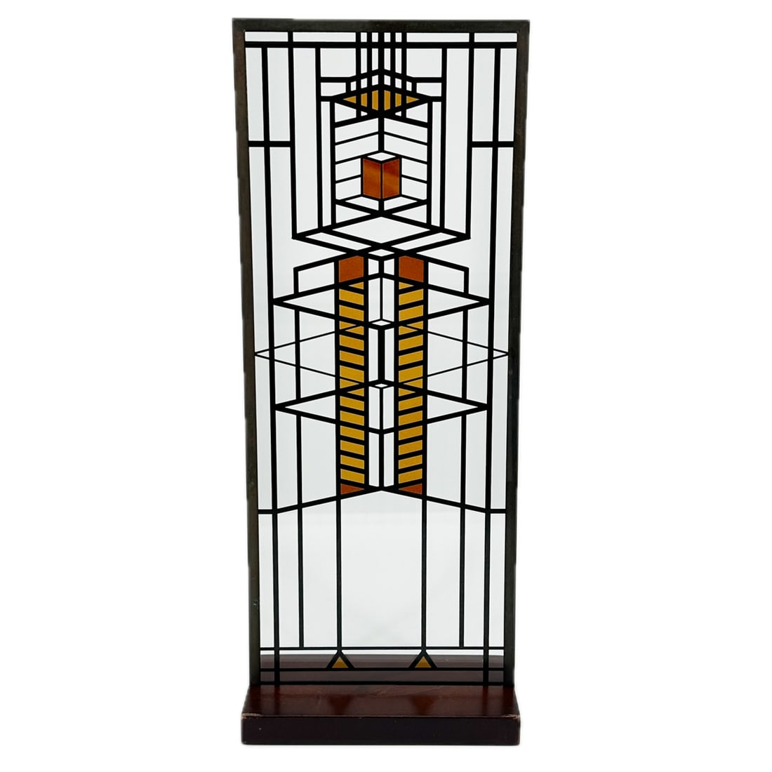 Frank Lloyd Wright "Robie House Window" Stained Glass Decorative Panel (1 of 8)