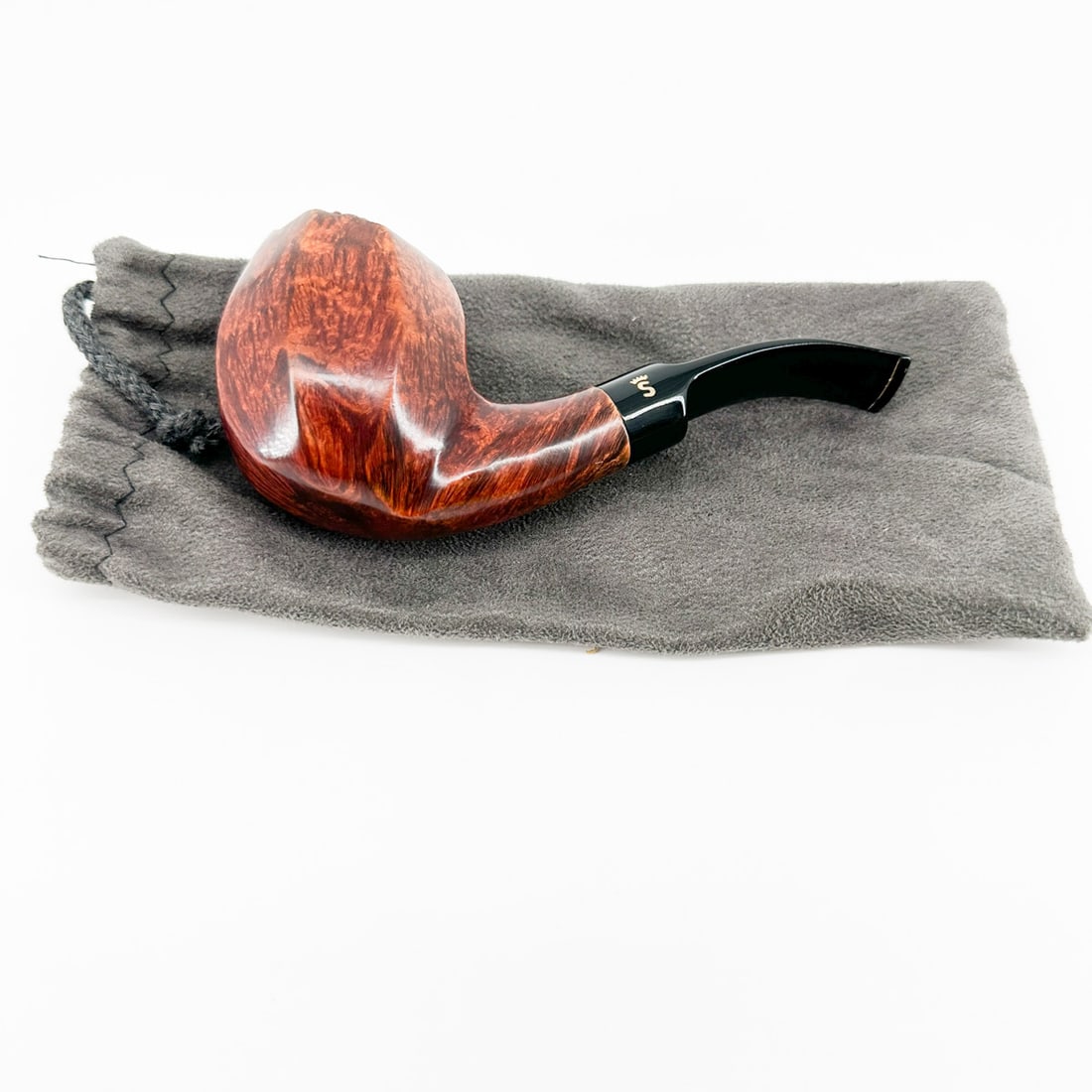 Stanwell Bishop Rustic Panel Briar Pipe - 11