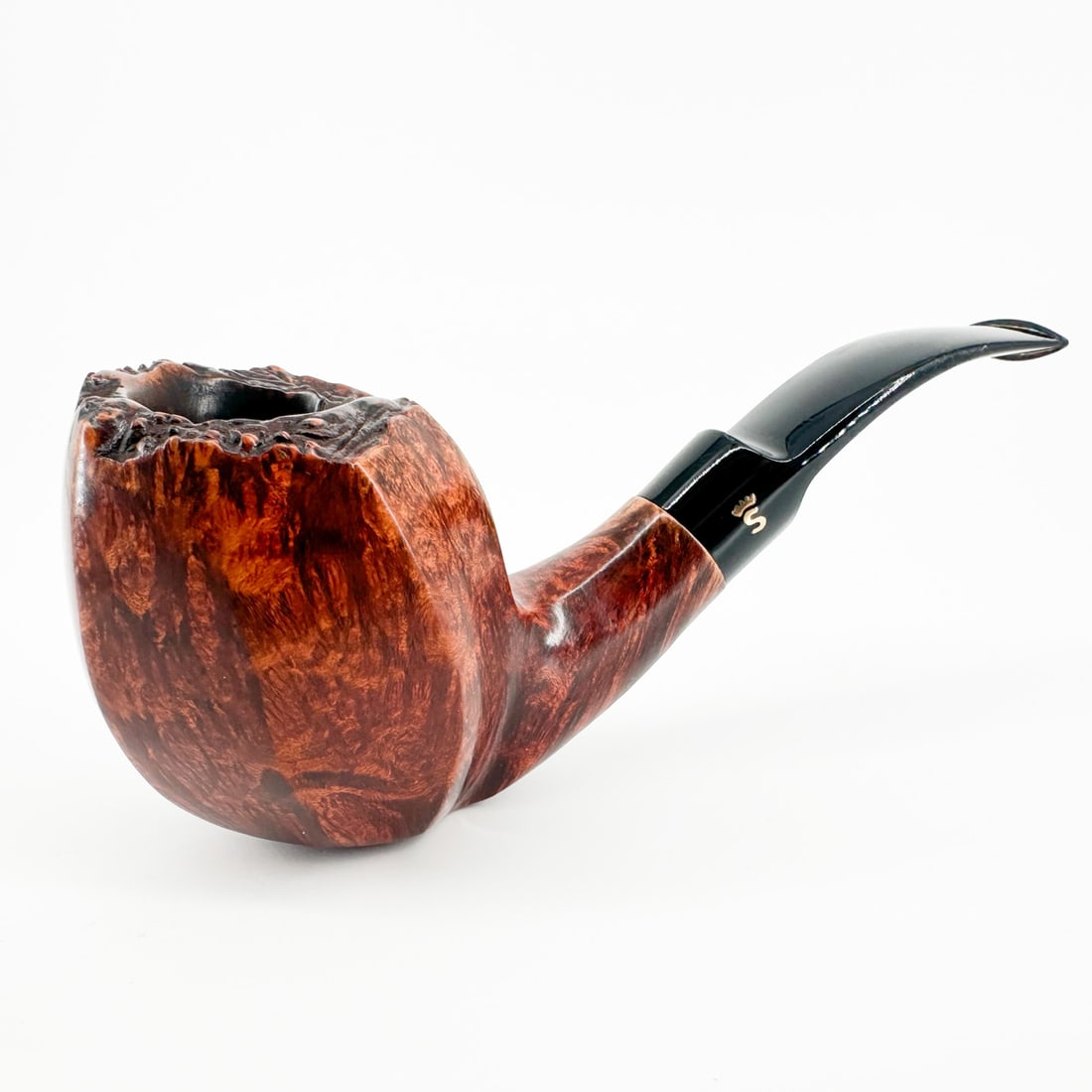 Stanwell Bishop Rustic Panel Briar Pipe - 2