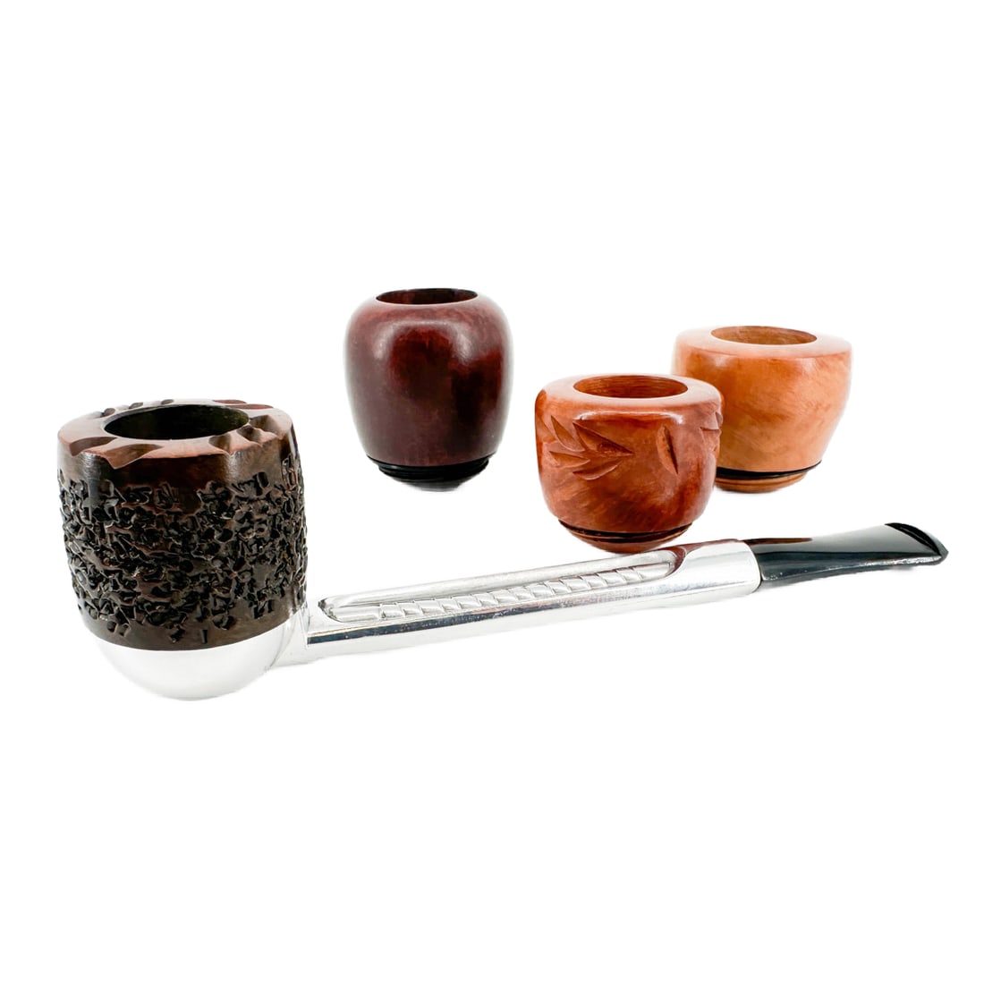 Merton & Falcon Multipurpose Straight Pipe w Interchangeable Bowls (1 of 7)