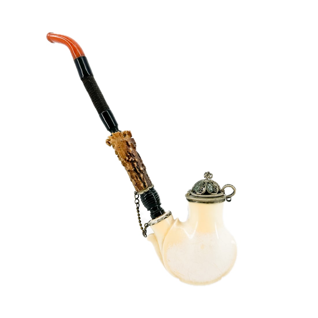 Antique Meerschaum German Hunters Pipe (1 of 8)