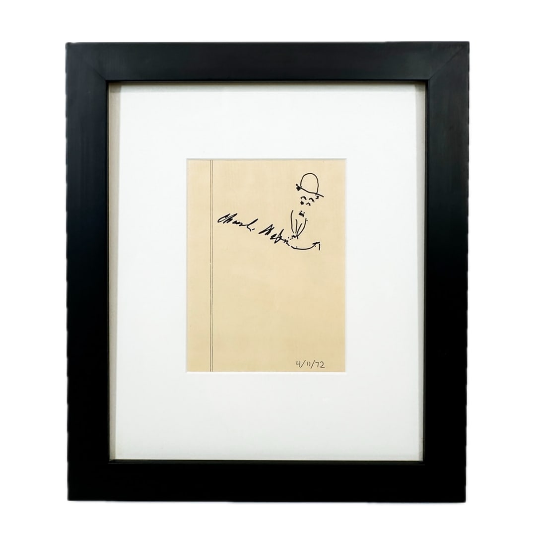 Charlie Chaplin Autograph & Doodle (1 of 6)