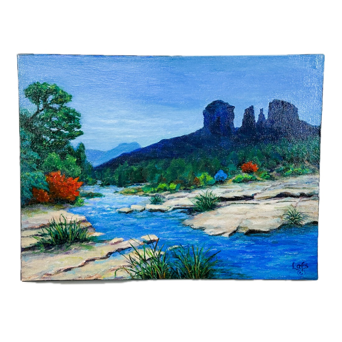 Lesley Spinelli (Lafs) Original Oil on Canvas "Cathedral Rock-Sedona" (1 of 8)