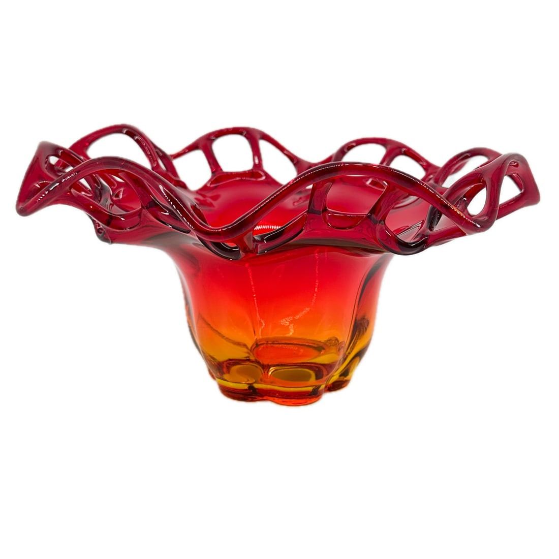Duncan & Miller Amberina Murano Art Glass Bowl (1 of 8)