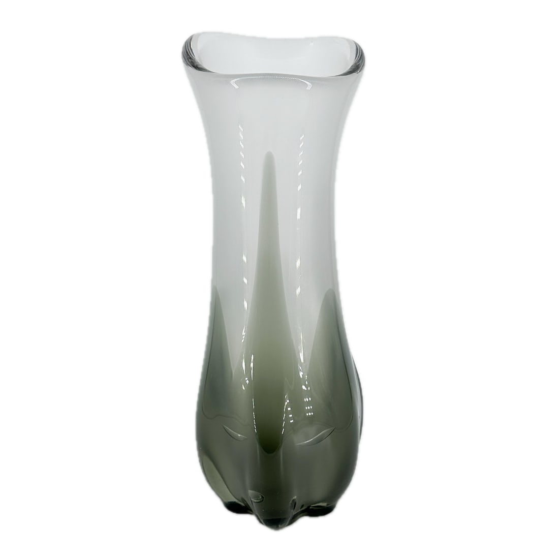 Tiffin Art Glass Empress Two Toned Swung Vase (1 of 10)