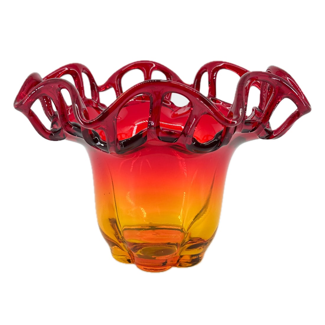 Duncan & Miller Amberina Murano Art Glass Bowl (1 of 9)