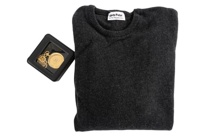 "Harry Potter and the Sorcerer's Stone" Crew Gift Fleece Sweater with Pocket Watch
