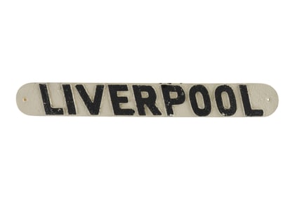 "Titanic" Liverpool Lifeboat Sign