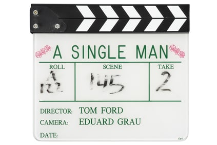 "A Single Man" Original Production Clapperboard