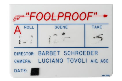 "Murder by Numbers" ("Foolproof") Original Production Slate