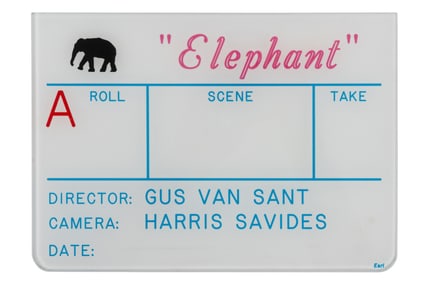 "Elephant" Harris Savides Original Production Clapperboard (Gus Van Sant Series)