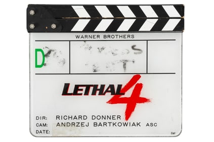 "Lethal Weapon 4" Andrzej Bartkowiak Original Production Clapperboard