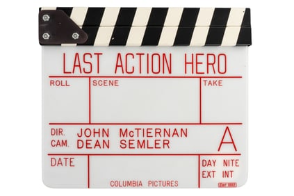 "Last Action Hero" Original Production Clapperboard