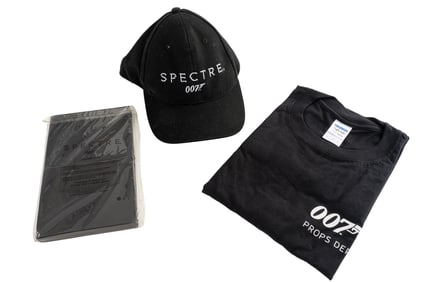 "James Bond: Spectre" Crew Gift Set (Baseball Hat T-Shirt and Notebook)