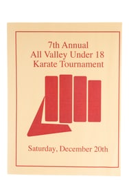 "Cobra Kai" All Valley Karate Tournament Flyer